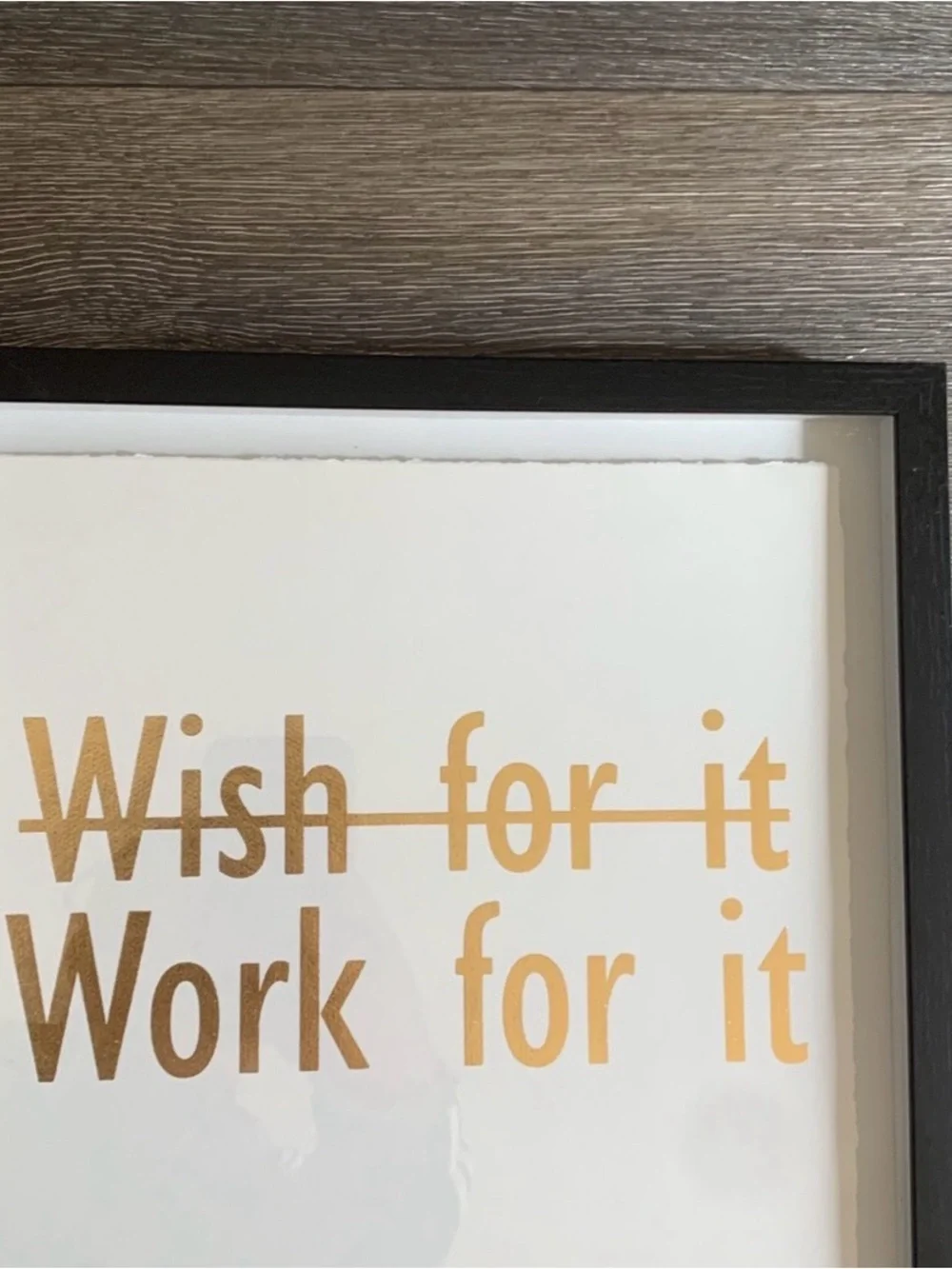 4 Wall Art Set - White & Gold Home Inspirational Wall Decor